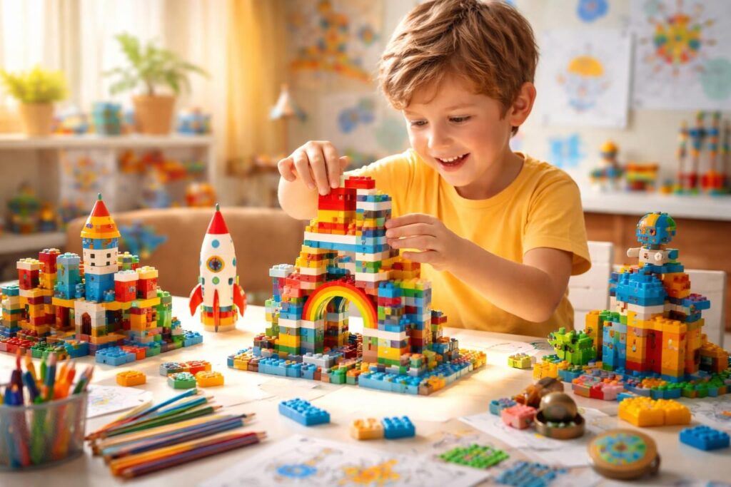 découvrez comment les jeux de construction stimulent la créativité chez les enfants en favorisant l'imagination, la résolution de problèmes et le développement des compétences cognitives.