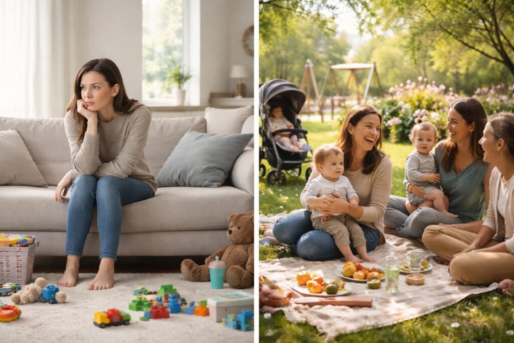 découvrez pourquoi certaines mamans se sentent isolées et explorez des solutions pour recréer du lien social, retrouver du soutien et partager des moments d'échange.