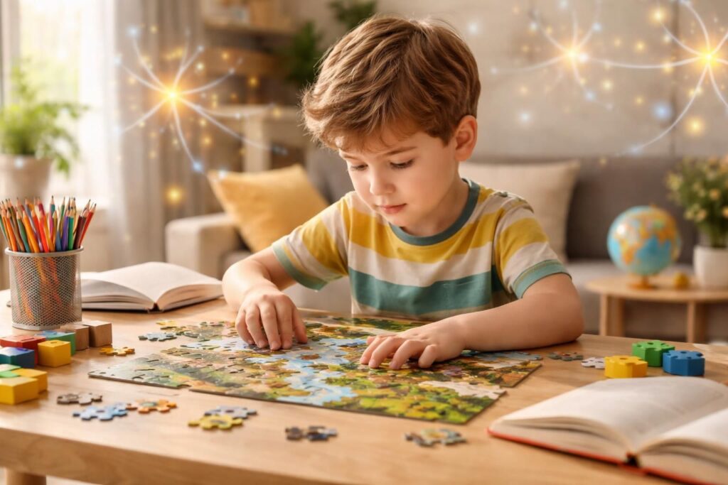 découvrez comment les puzzles stimulent le développement cognitif en améliorant la mémoire, la concentration et les capacités de résolution de problèmes chez les enfants et les adultes.