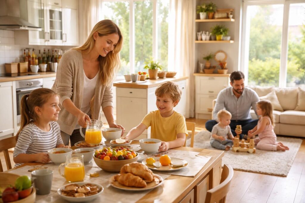 découvrez des rituels du matin simples et efficaces pour bien commencer la journée avec vos enfants, en favorisant calme, organisation et moments de complicité.