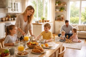 découvrez des rituels du matin simples et efficaces pour bien commencer la journée avec vos enfants, en favorisant calme, organisation et moments de complicité.