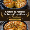 Gratin de pommes de terre croustillants et fondants, prêt à être servi