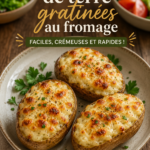 Gratin de pommes de terre au fromage bien doré