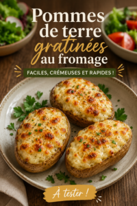Gratin de pommes de terre au fromage bien doré