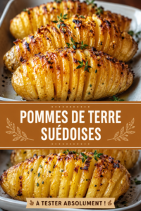Pommes de terre suédoises croustillantes servies dans un plat