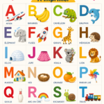 Alphabet ludique à imprimer pour la maternelle avec images colorées