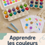 Fiches éducatives colorées pour apprendre les couleurs avec des enfants