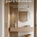 Un couloir scandinave épuré avec des teintes douces et une décoration minimaliste