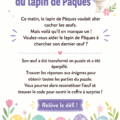 Illustration d'un lapin de Pâques entouré d'œufs colorés, symbole de la fête