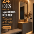 Déco murale moderne avec tasseaux en bois bien agencés