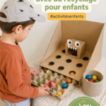 Une collection de jeux créatifs fabriqués à partir de matériaux recyclés, parfaits pour les enfants.