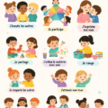 Outils éducatifs pour la petite enfance disposés sur une table.