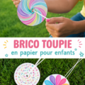 Enfants fabriquant un spinner en papier coloré dans un environnement créatif.