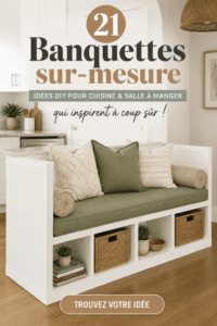 Une banquette DIY confortable et colorée dans une cuisine moderne