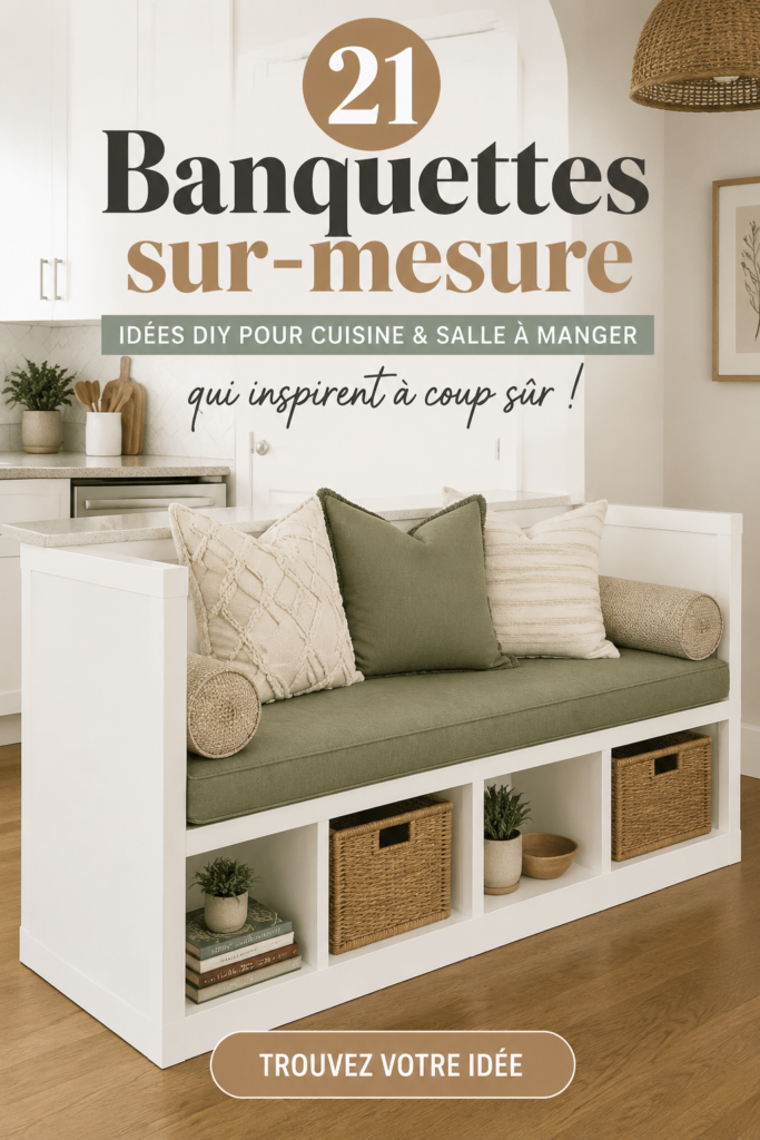 Une banquette DIY confortable et colorée dans une cuisine moderne