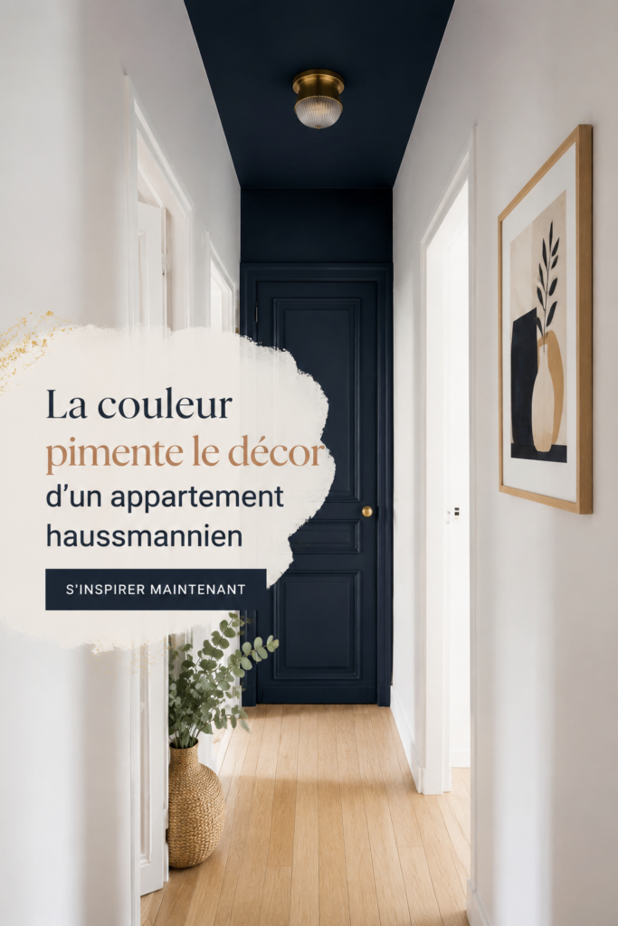 Appartements haussmanniens décorés avec des couleurs vives et accueillantes.
