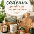 Idées de cadeaux délicats pour une pendaison de crémaillère avec des éléments décoratifs.