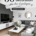 Une salle de séjour chaleureuse avec des éléments de décoration à petits prix.