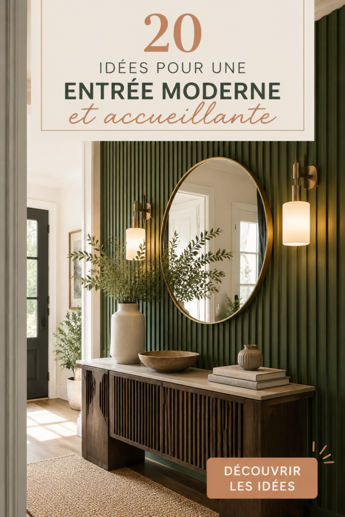 Idées d'aménagement pour une entrée moderne et accueillante