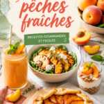 Assiette de pêches fraîches, prêtes à être dégustées.