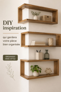 Un intérieur organisé avec des solutions de rangement DIY