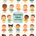 Un bébé souriant montrant ses premiers signes d'expression.