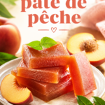 Pâte de pêche maison prête à être utilisée pour un dessert savoureux