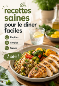 Recettes de dîners rapides et sains