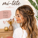 Femme avec des tresses mi-tête élégantes, ajoutant une touche chic à sa coiffure.