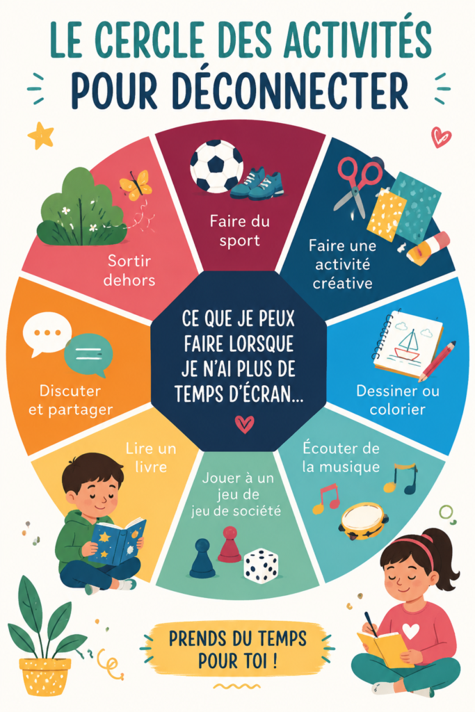 Activité familiale pleine de joie lors d'un moment de déconnexion ensemble