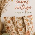 Cabas vintage coloré réalisé avec amour, tendance et pratique pour la famille