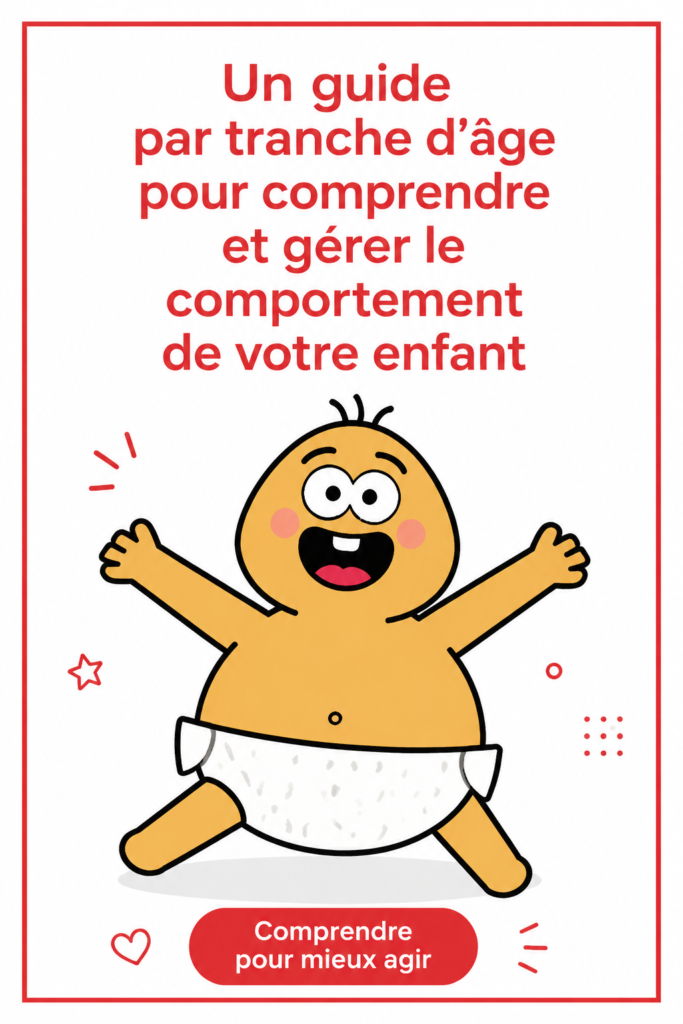 Un parent accompagne son enfant dans son évolution, apprenant à comprendre ses comportements par âge.