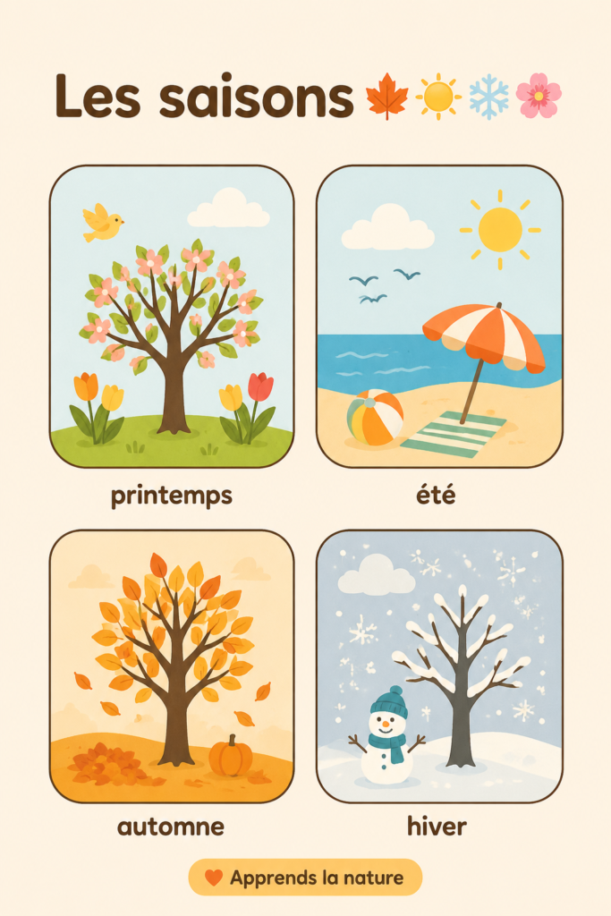 Une mère et ses enfants jouant dans les feuilles d'automne, illustrant les joies des saisons en famille.