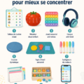 Illustration de 10 outils pour aider les enfants avec TDAH à se concentrer
