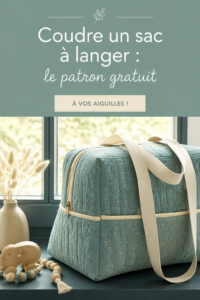 Sac à langer coloré fait main, idéal pour les mamans
