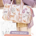 Un joli sac à langer cousu main avec des motifs colorés, idéal pour les mamans modernes.