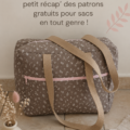 Patrons gratuits de sacs à coudre en tissu coloré
