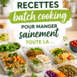 Des ingrédients colorés et frais pour des recettes de batch cooking familiales