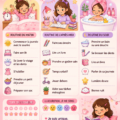 Une mère et sa fille établissant une routine quotidienne ensemble dans leur maison.