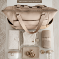 Sac à couches Lane en couleur Fawn, élégant et pratique pour les mamans modernes.