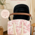 Sac à langer moderne et pratique en couleur pastel, idéal pour les mamans.