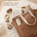 Sac à couches élégant, fabriqué au Québec, parfait pour les mamans modernes