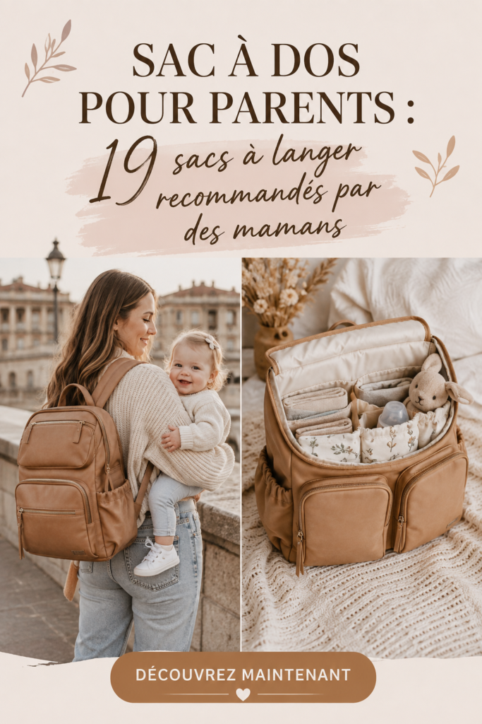 Sac à dos pratique pour maman avec affaires de bébé