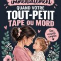 Un parent calmant son enfant après un comportement agressif.