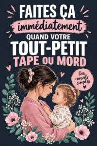 Un parent calmant son enfant après un comportement agressif.