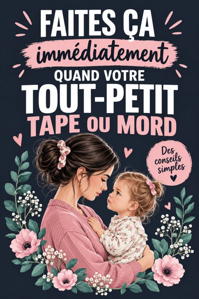 Un parent calmant son enfant après un comportement agressif.