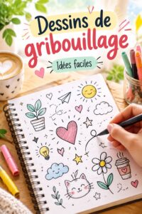 Des enfants s'amusent à faire des dessins de gribouillage colorés.