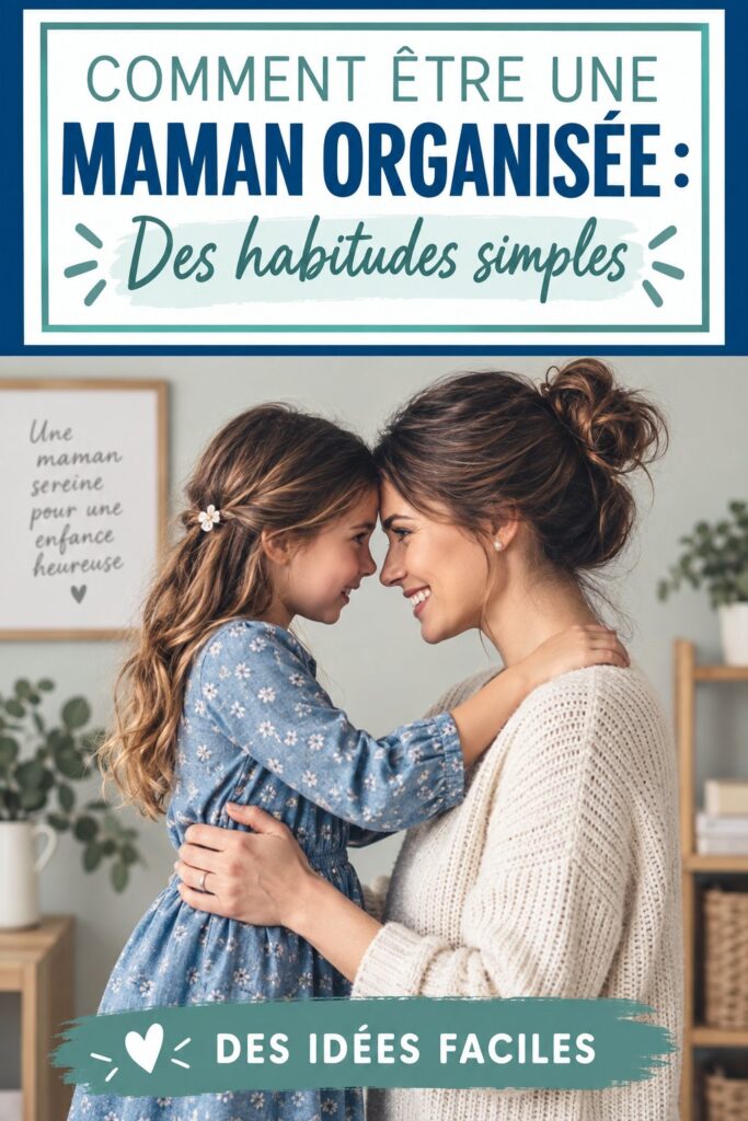 Maman organisant son espace de vie avec les enfants, illustration de la maternité organisée