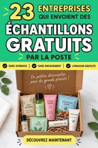 Échantillons gratuits variés pour mamans et enfants