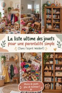 Sélection de jouets inspirés de la pédagogie Waldorf pour enfants
